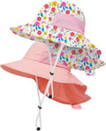 Toddler Baby Sun Hat Kids Summer Beach Essentials Adjustable Beach Hats by HONGTEYA