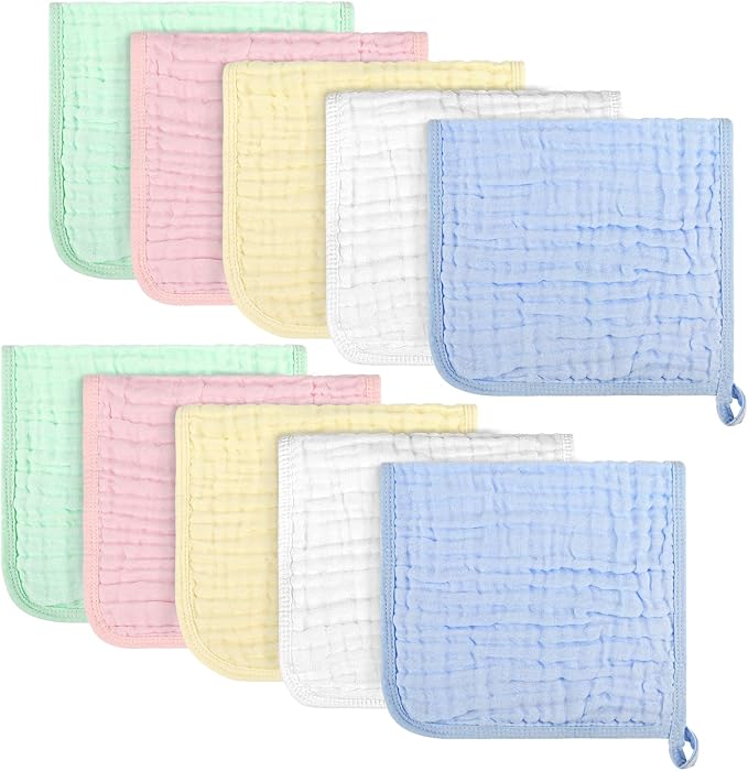 AIDEA Burp Cloths and Washcloths by AIDEAHOME
