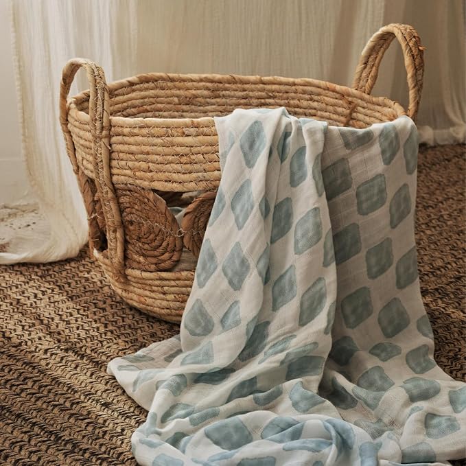 GLLQUEN BABY Muslin Swaddle Blankets 4Pk Receiving Blanket Large 35" x 40" | - Image 3