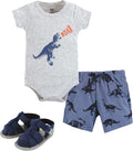 Hudson Baby Unisex Baby Cotton Bodysuit, Shorts and Shoe Set by HudsonBaby