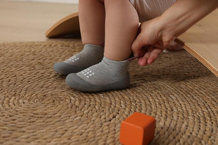 Baby Sock Shoes Toddler Walking Shoes Infant Slippers | Soft Rubber Sole - Image 3