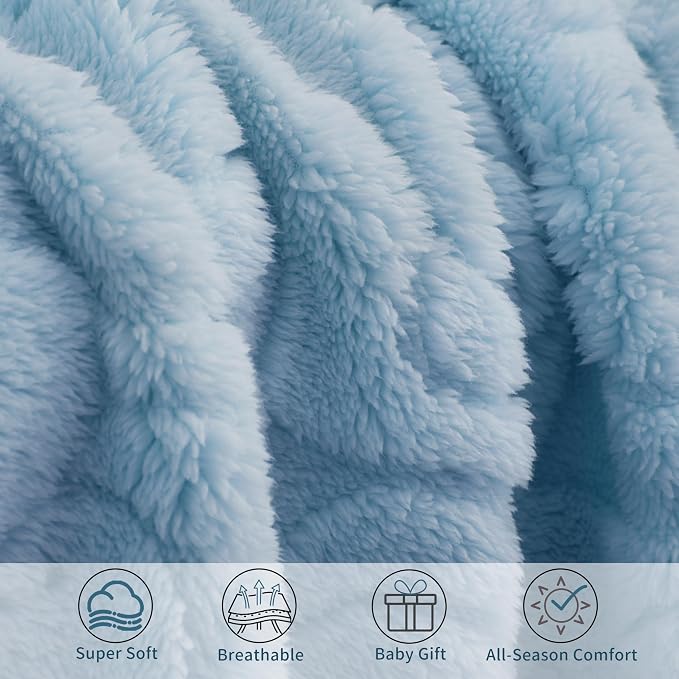 Pro Goleem Elephant Baby Boy Blanket, Soft Fleece Baby Blankets - Image 4