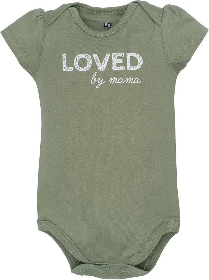 Hudson Baby Infant Girls Cotton Bodysuits 5-Pack - Image 7