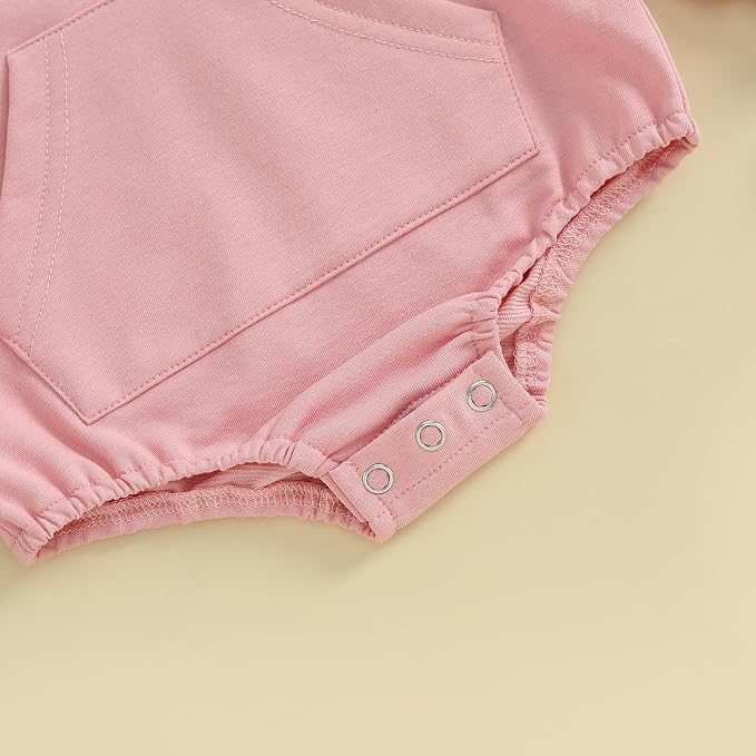 Thorn Tree Newborn Baby Boys Hooded Sweatshirt Long Sleeve Solid Romper Infant - Image 7