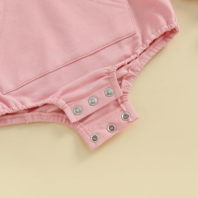 Baby Girl Boy Hooded Sweatshirt Long Sleeve Solid Color Romper Infant Baby Fall - Image 7
