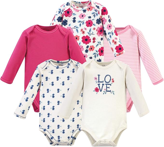 Touched by Nature Unisex Baby Organic Cotton Long-Sleeve Bodysuits - Image 2