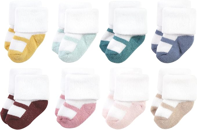Hudson Baby Baby 8-pack Cotton Rich Newborn and Terry Socks by HudsonBaby