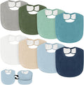 8 Pack Bibs for Baby Boy & Baby Girl, Muslin Bibs by Unknown