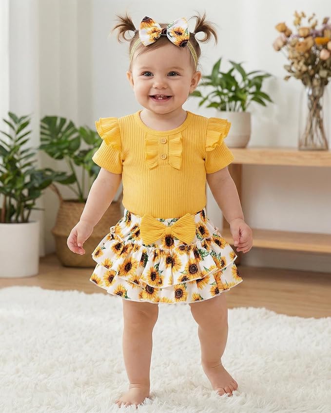 HONGTEYA Baby Girl Clothes Set Newborn Infant Summer Outfits - Image 4