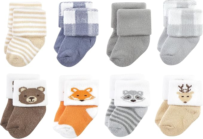 Hudson Baby Baby 8-pack Cotton Rich Newborn and Terry Socks by HudsonBaby