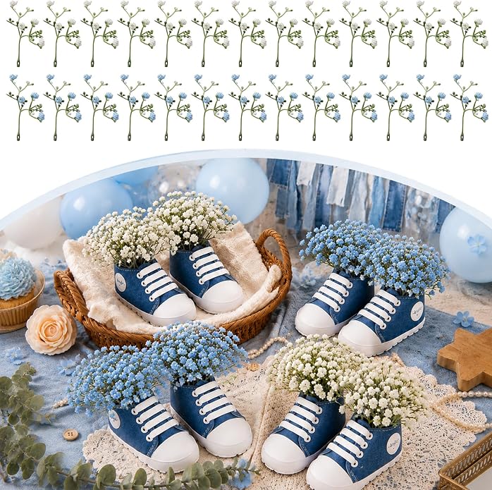 Glitopper 4 Set Baby Shower Table Decorations Booties Bulk by Glitopper