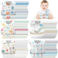 Shinymoon 100 Pcs Disposable Baby Bibs Individual Wrapped Travel Bibs by Shinymoon