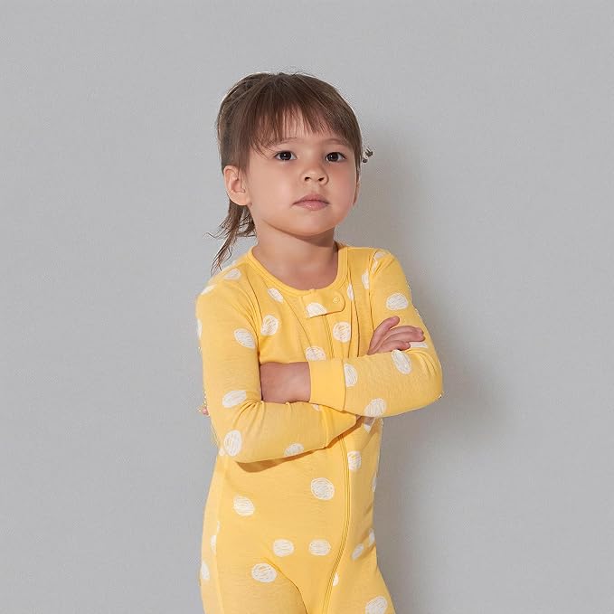 Onesies Brand Baby Girls 3-Pack Snug Fit One Piece Cotton Pajamas - Image 8