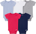 Gerber Baby Boys & Girls 5-Pack Solid Onesies Bodysuits by Gerber