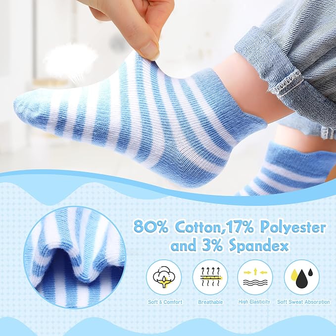 Toddler Non Slip Grip Ankle Socks - Image 5