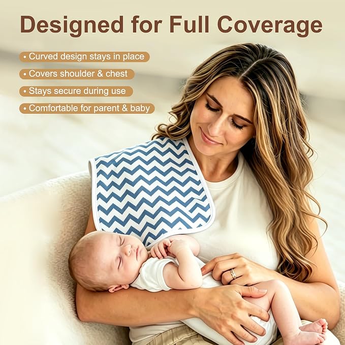 Baby Burp Cloths 8-Pack, Waterproof Burping Cloths, 4-Layer Super Absorbent & - Image 8