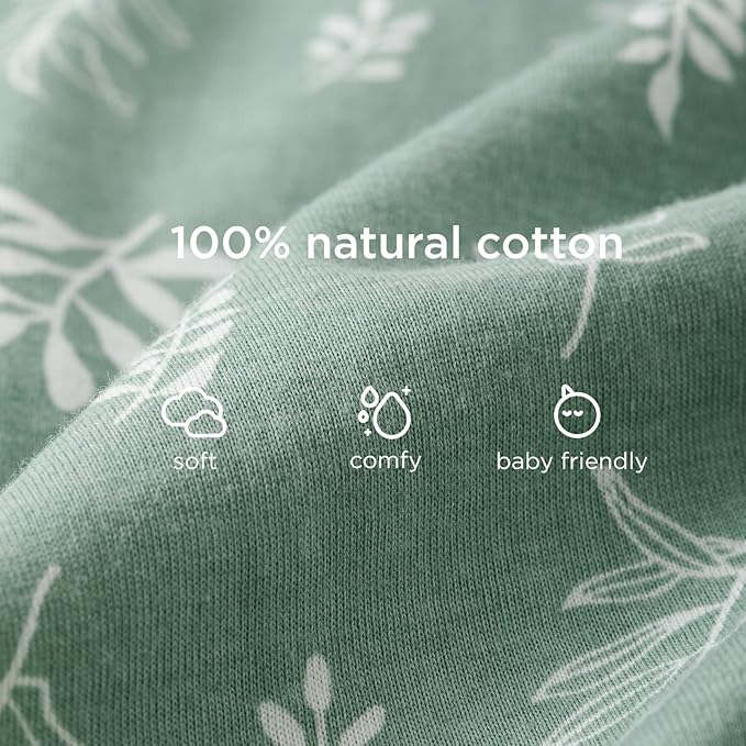 Duomiaomiao 0.5 TOG Toddler Sleep Sack 6-12 Months 100% Cotton Lightweight Baby Sleep Sack with Feet, Breathable Comfy Toddler Wearable Blanket