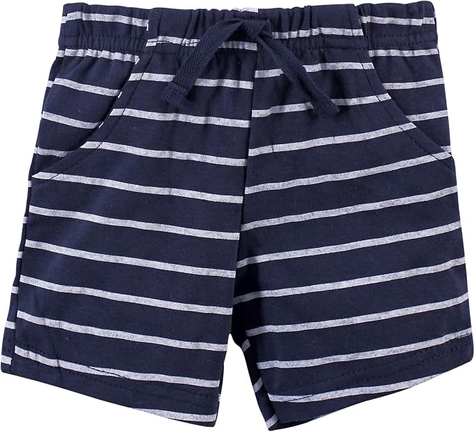 Hudson Baby Unisex Baby Cotton Bodysuit, Shorts and Shoe Set - Image 5