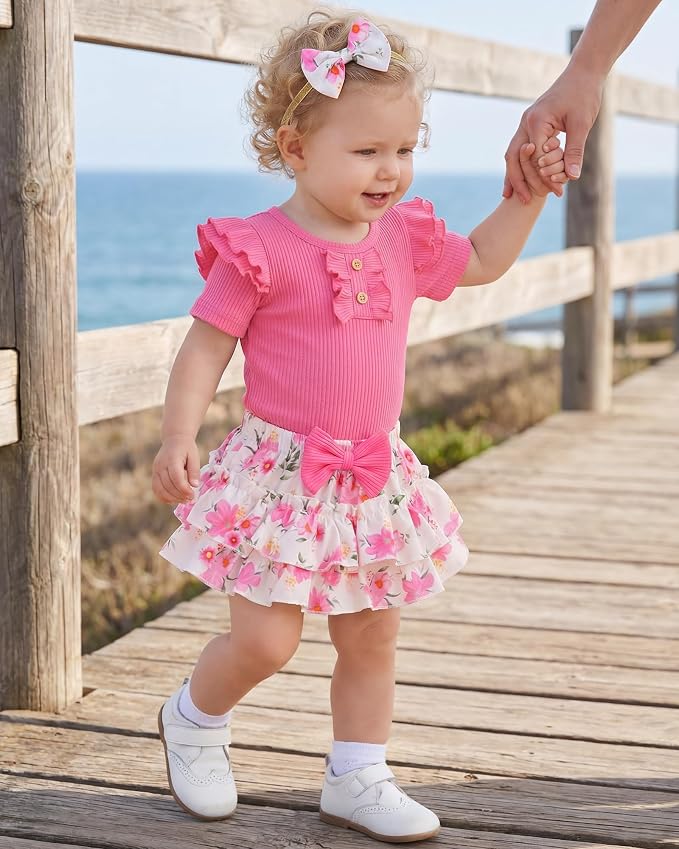 HONGTEYA Baby Girl Clothes Set Newborn Infant Summer Outfits - Image 6