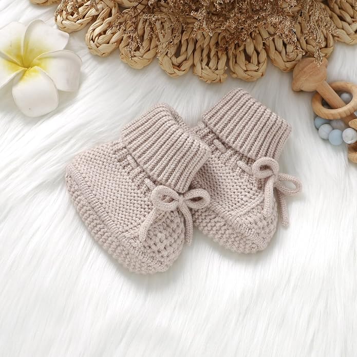Newborn Shoes Knitted Baby Booties Infant Boys Girls First Walkers | Handmade - Image 6
