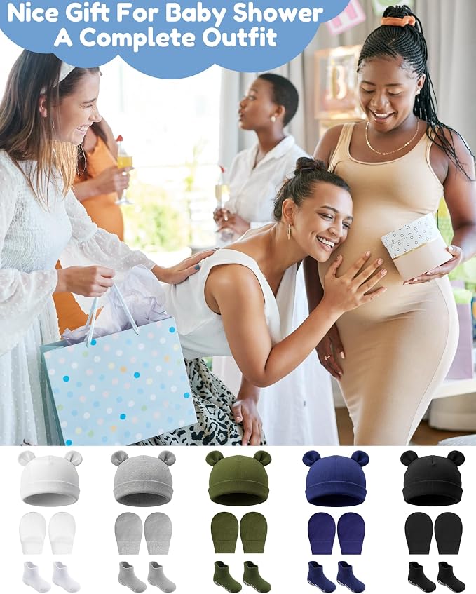 Geyoga Newborn Baby Hat Set - Image 6