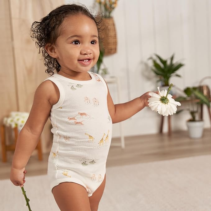 Gerber Baby Boys Multi-Pack Sleeveless Onesies Bodysuit - Image 4