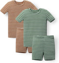 AVAUMA Stripe Pattern Baby Boys Girls Pajama Set Kids Toddler Snug fit Ribbed by AVAUMA