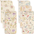 Muslin Baby Burp Cloths Organic Cotton Blend Set | 20x10 Inches, Reversible by HardNok