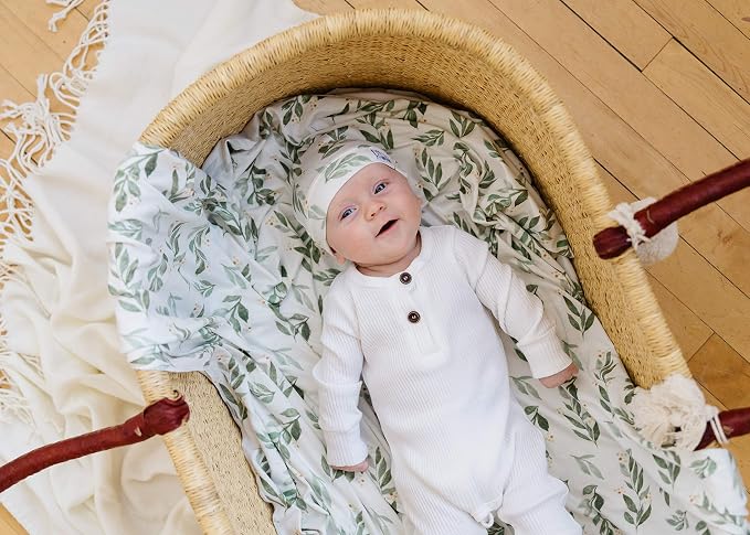 Copper Pearl Swaddle Blankets for Newborns | Soft Stretchy Receiving Blankets - Image 6