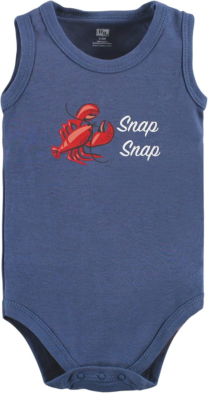 Hudson Baby Unisex Baby Cotton Sleeveless Bodysuits - Image 5