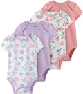 Baby Bodysuits Newborn 100% Cotton, Soft Short Sleeve Toddler Infant Cute Body by FIEMOL