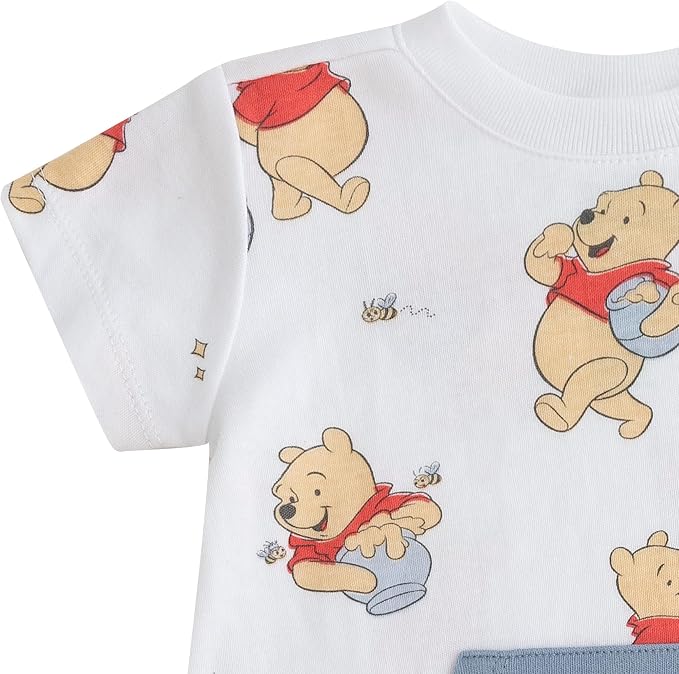 Disney Cars Pooh Mickey Stitch Baby Boys 2 Pack Romper - Image 5