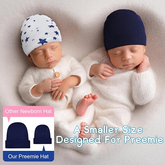 Newcotte 6 Preemie Hats - Image 4
