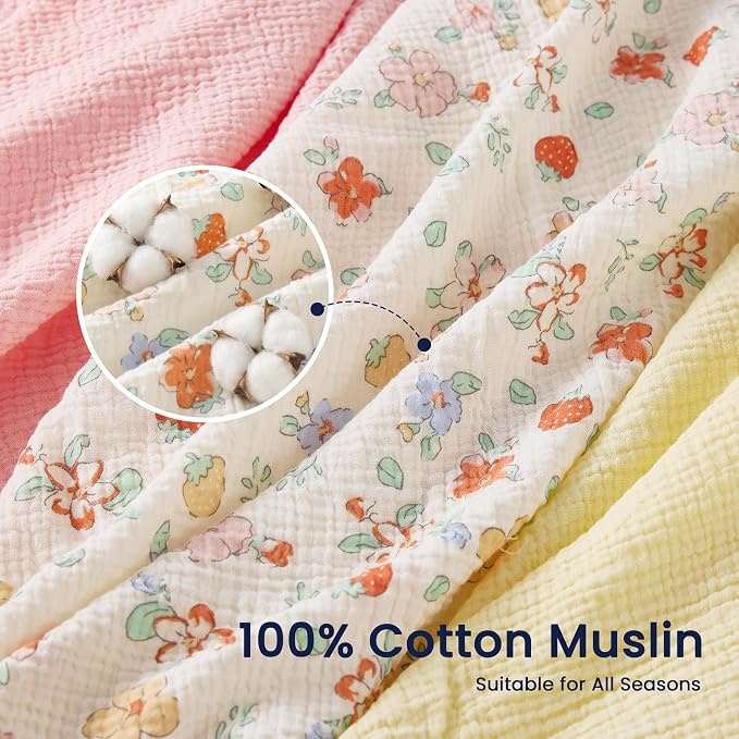 EXQ Home Muslin Swaddle Blankets - Image 4