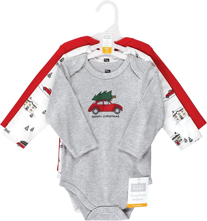 Hudson Baby Unisex Baby Cotton Bodysuits - Image 2