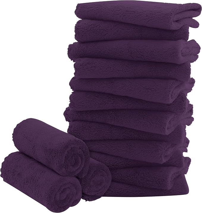 16 Pack Baby Washcloths by BAMBOOQUEEN