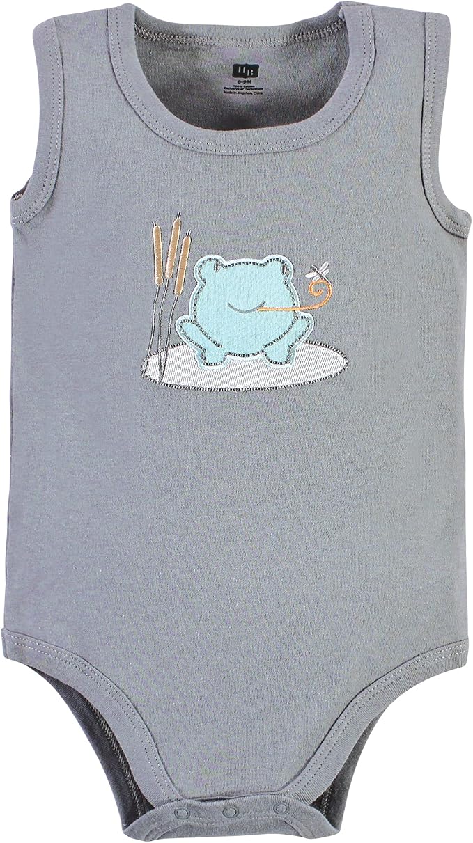 Hudson Baby Unisex Baby Cotton Sleeveless Bodysuits - Image 7