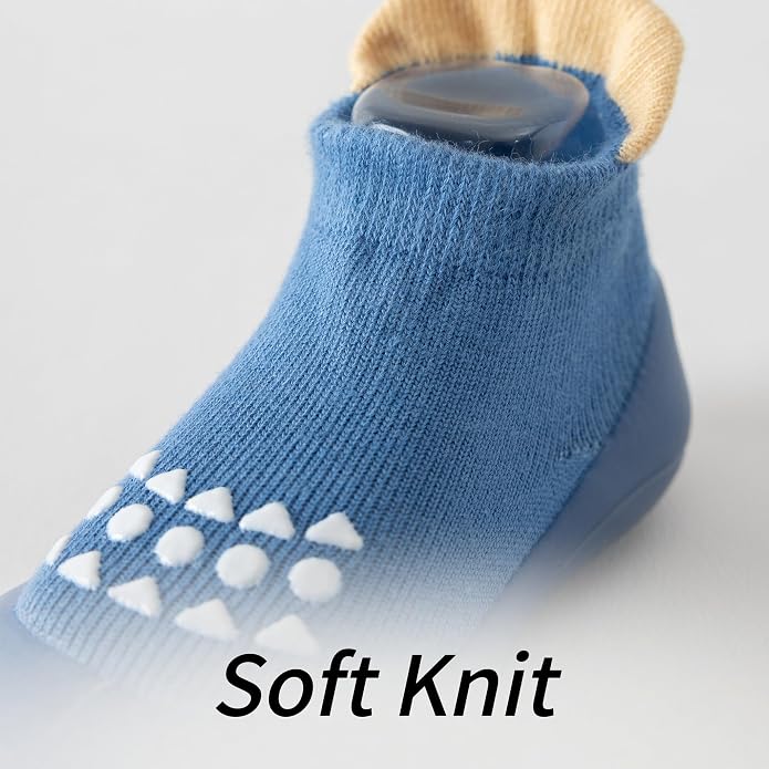 Baby Sock Shoes Toddler Walking Shoes Infant Slippers | Soft Rubber Sole - Image 3