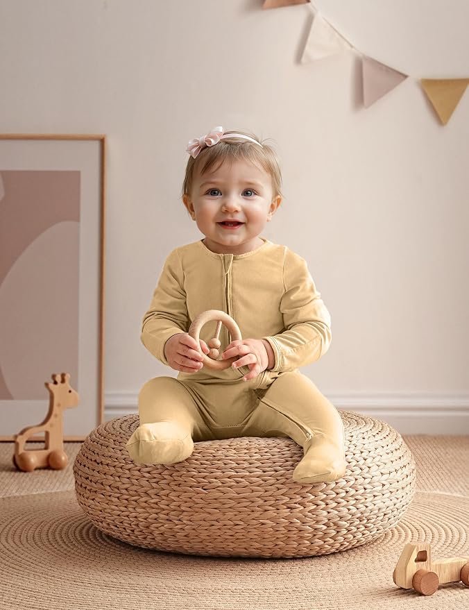 Yoofoss Viscose Bamboo Baby Pajamas Newborn Sleepers - Image 2