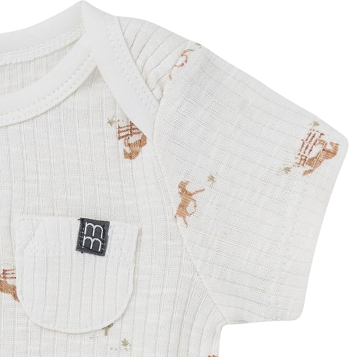 Modern Moments by Gerber Baby 4-Pack Short Sleeve Bodysuits & Shortie Set - Image 4