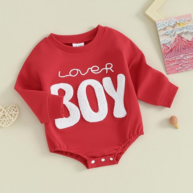 VISGOGO Newborn Infant Baby Boy Girls Oversized Romper Little Dude Sweater Onesie Coming Home Outfit Neutral Clothes