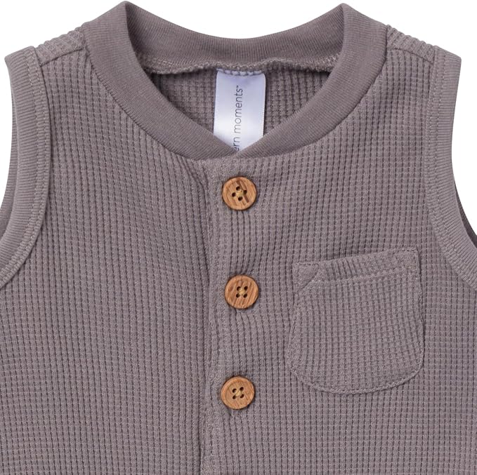 Modern Moments by Gerber Baby Boys' Sleeveless Romper - Image 2