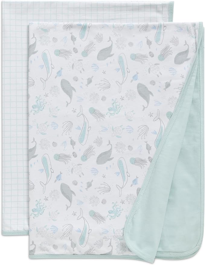 Delta Children 100% Organic Jersey Cotton Baby Receiving Blankets by DeltaChildren