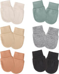 AQOKKA Newborn Baby Mittens No Scratch Cotton Elastic Wrist Gloves Infant by AQOKKA
