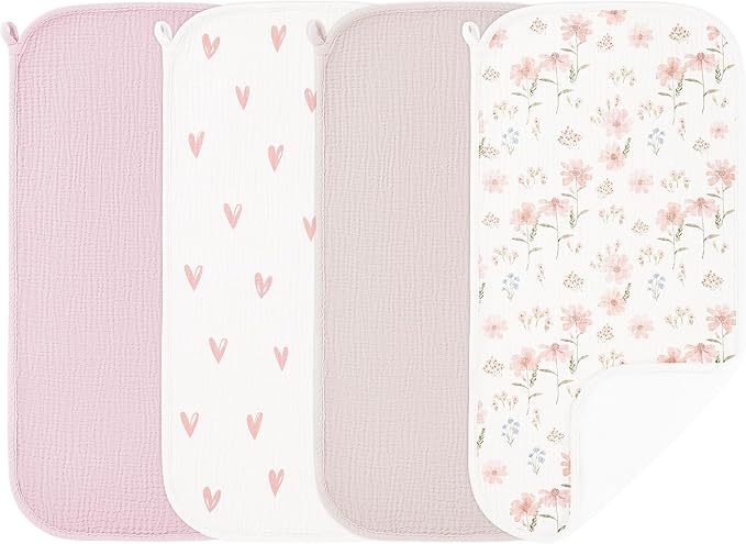Susurration Muslin Burp Cloths, Soft Baby Burping Cloths by Susurration