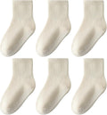 Toddler Grip Socks with Non-Slip Unisex Baby Stripe Crew Cotton Socks | Retro by Wamvp