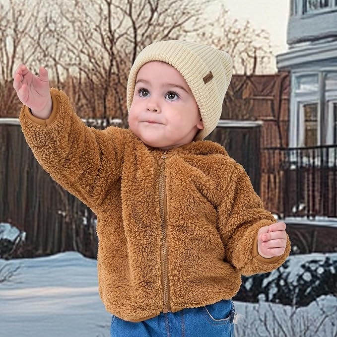 Baby Beanie Toddler Infant Winter Hats Knit Warm Caps - Image 5