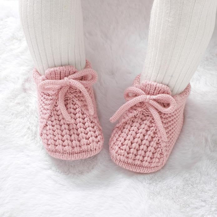 Baby Booties Newborn Baby First Shoes | Cozy Warm Knit Soft Booties - Image 3