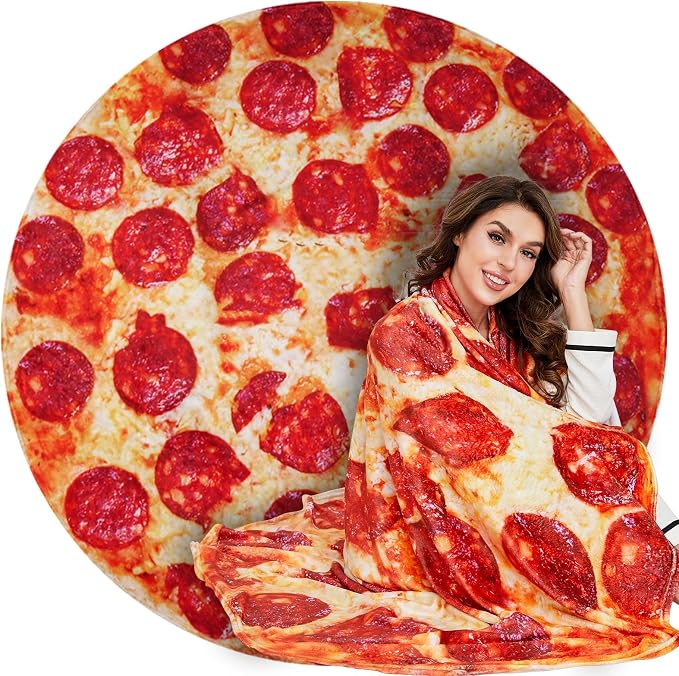 Lhedon Pizza Blanket 71 Inch Funny Food Throw Soft Flanne | Gag gifts, by FunCozyandHandyBlanketsforAllAgesandToolsYou%E2%80%99llLove