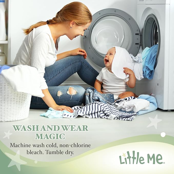 Little Me Clothes for Baby Girls' 3-Pack 100% Cotton Bodysuits - Image 4